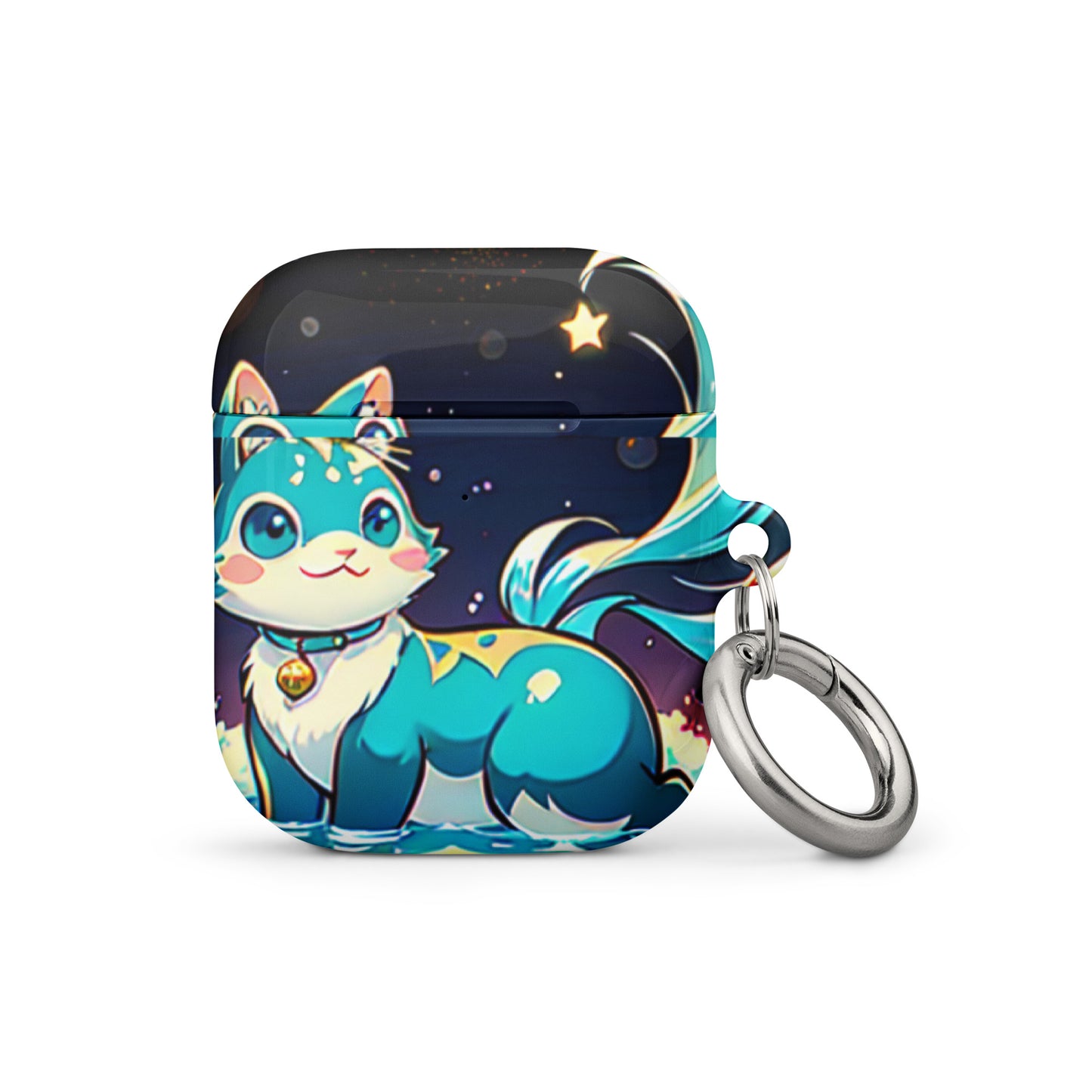 Case for AirPods® - Crystal Cat - Anime Illustration