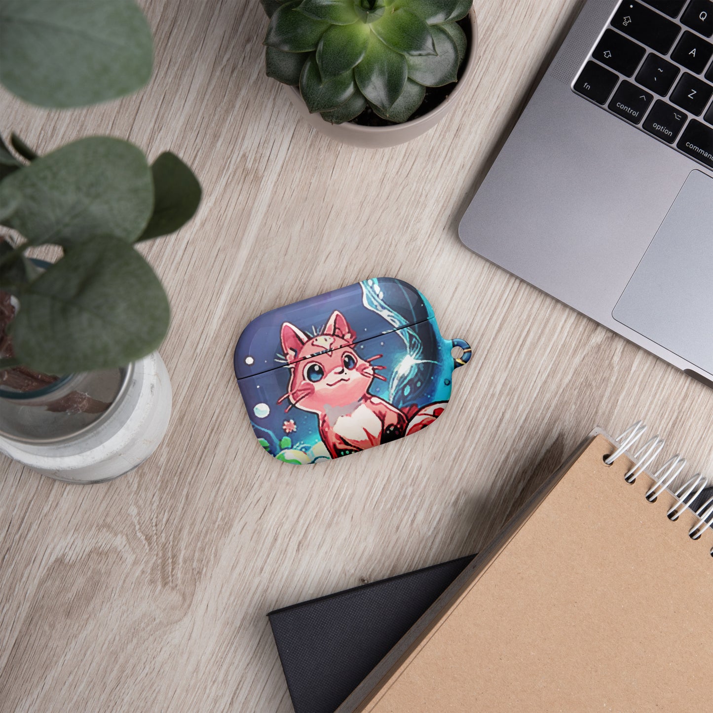 Case for AirPods® - Magical Cats in Vase - Anime Illustration