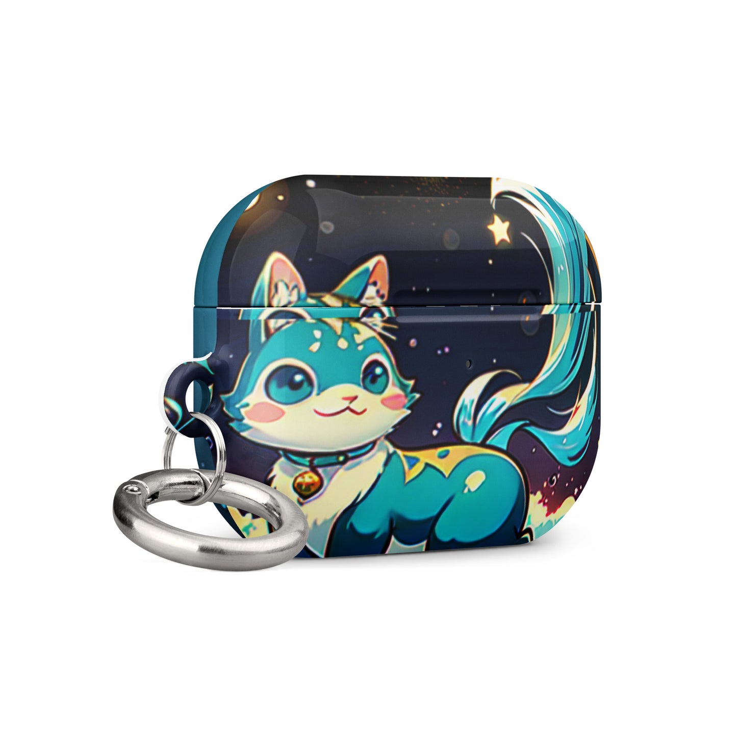 Case for AirPods® - Crystal Cat - Anime Illustration