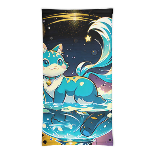 Neck Gaiter - Crystal Cat - Anime Illustration