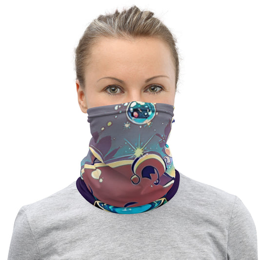 Neck Gaiter - Magical Bear - Anime Illustration