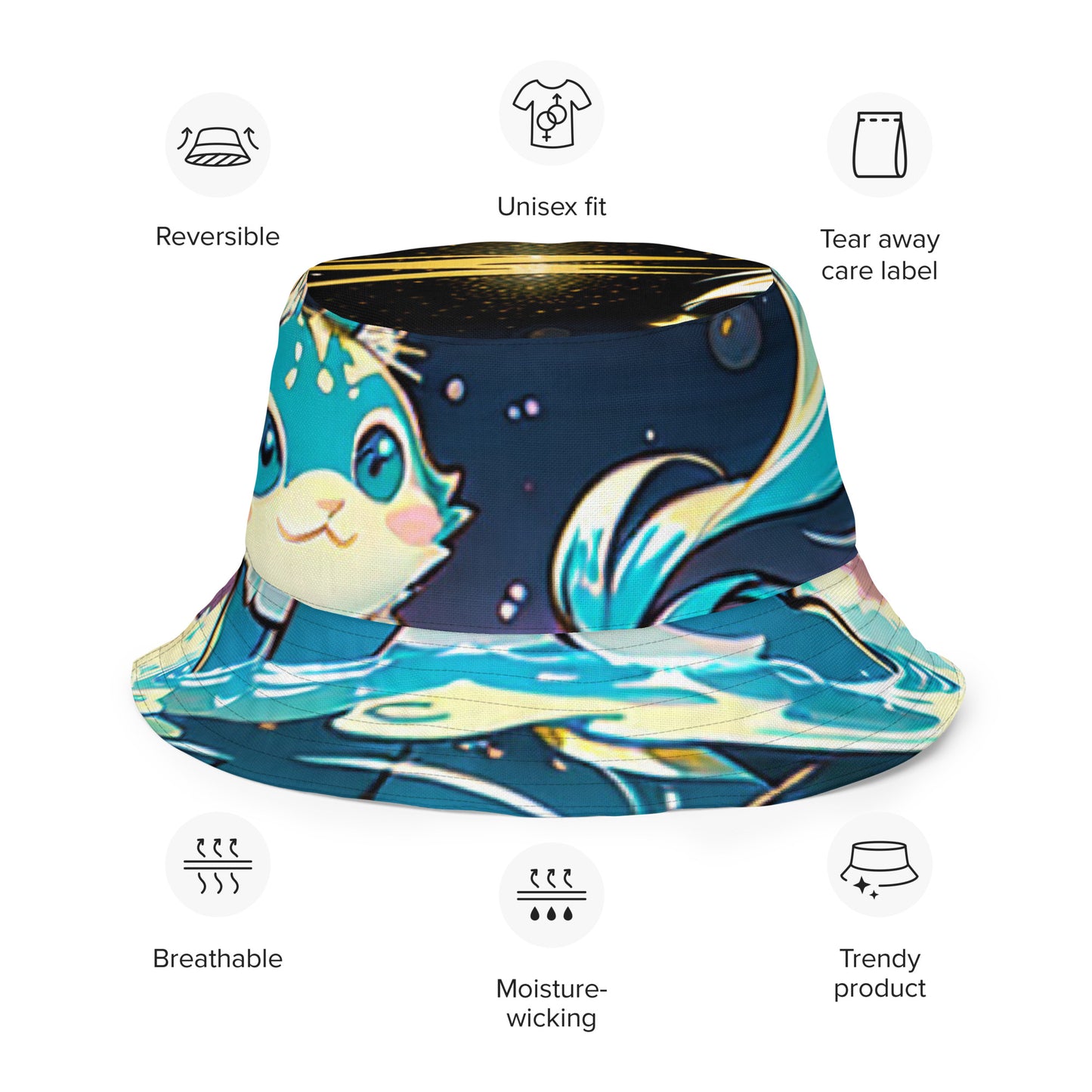 Bucket hat - Crystal Cat