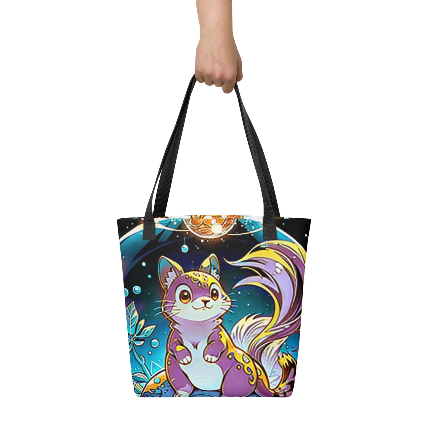 Tote bag - Magic Disco Cat - Anime Illustration