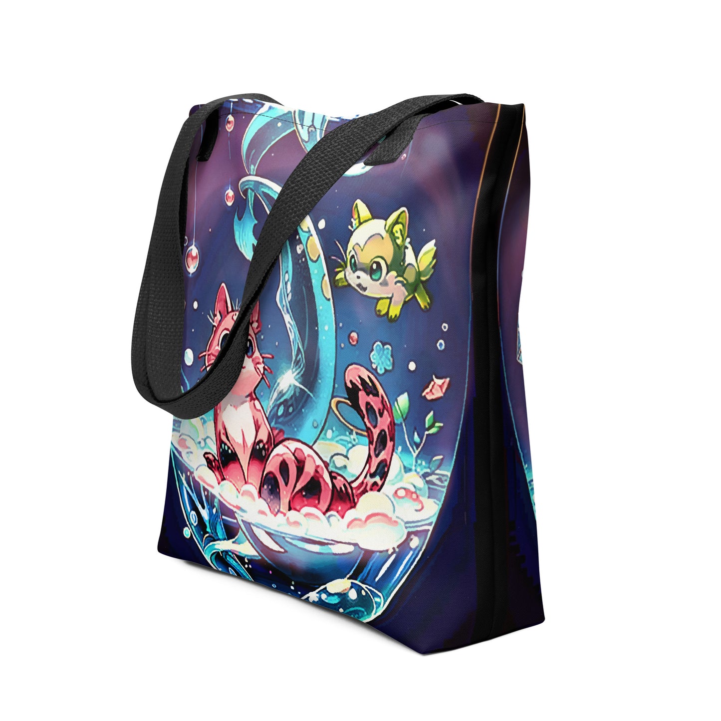 Tote bag - Magical Cats in Vase - Anime Illustration