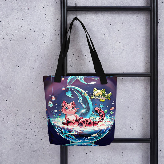 Tote bag - Magical Cats in Vase - Anime Illustration