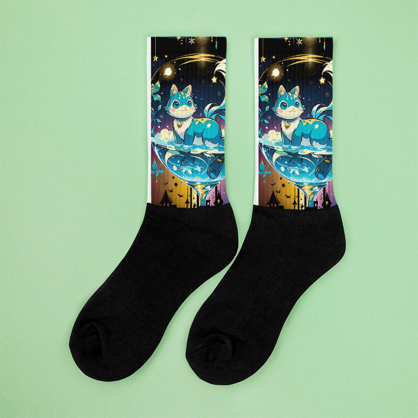 Socks - Crystal Cat - Anime Illustration