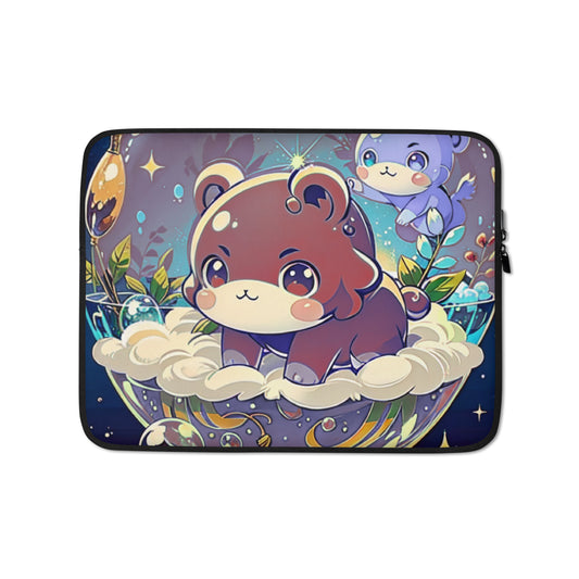 Laptop Sleeve -  Magic Bear - Anime Illustration