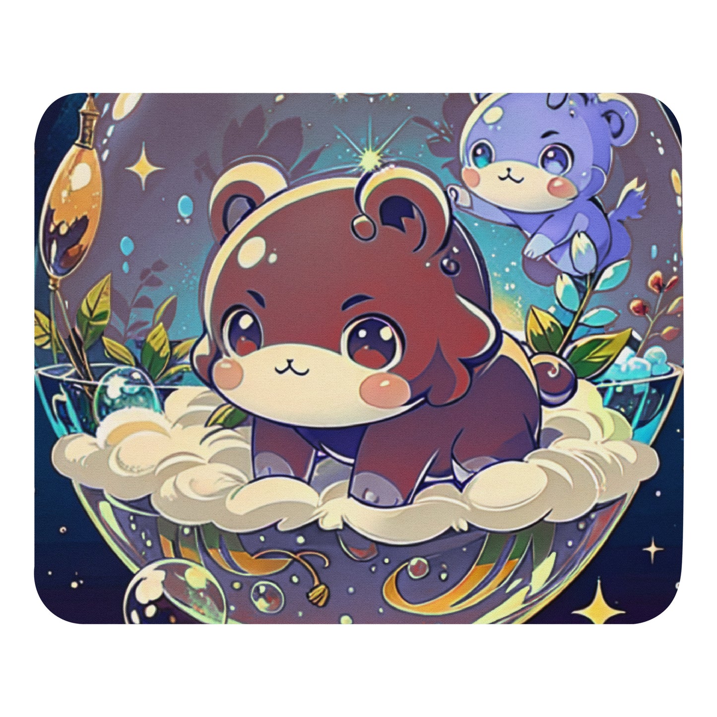 Mouse pad  -  Magic Bear - Anime Illustration