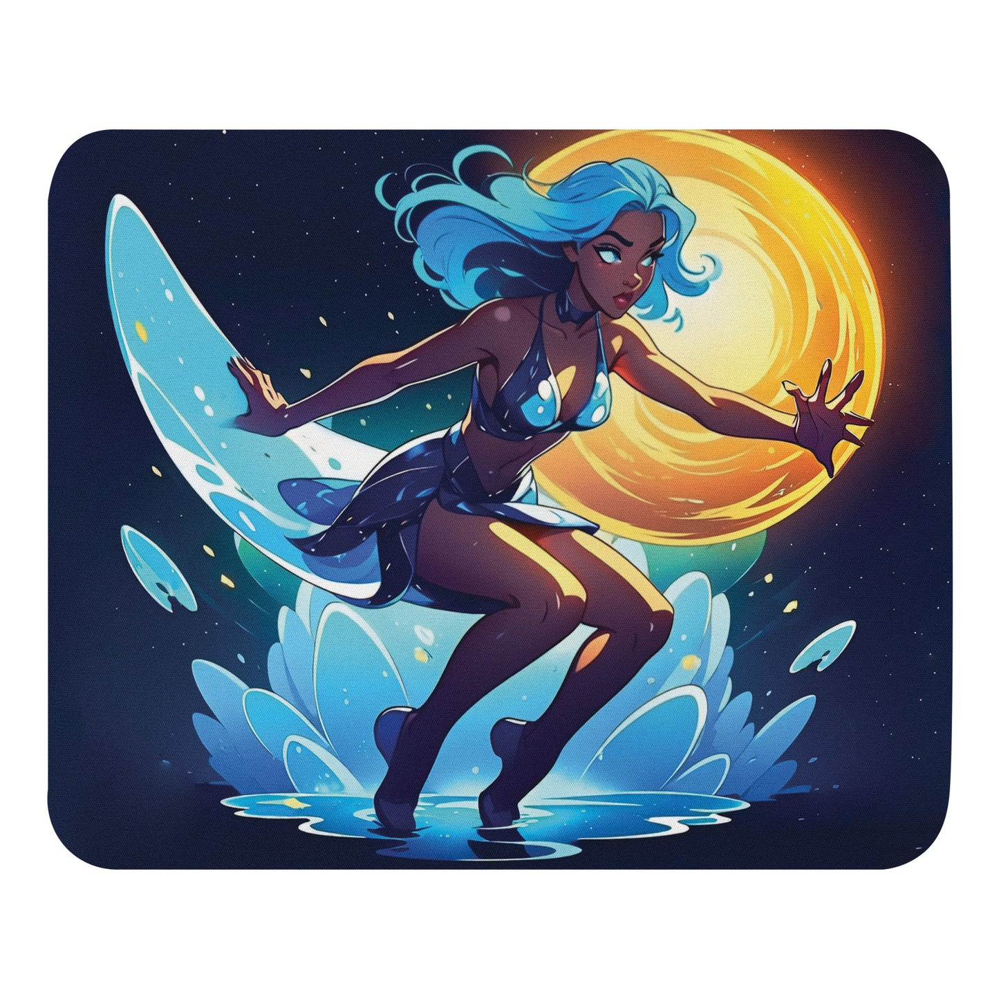 Water Glider Woman - 7 - Mouse Pad