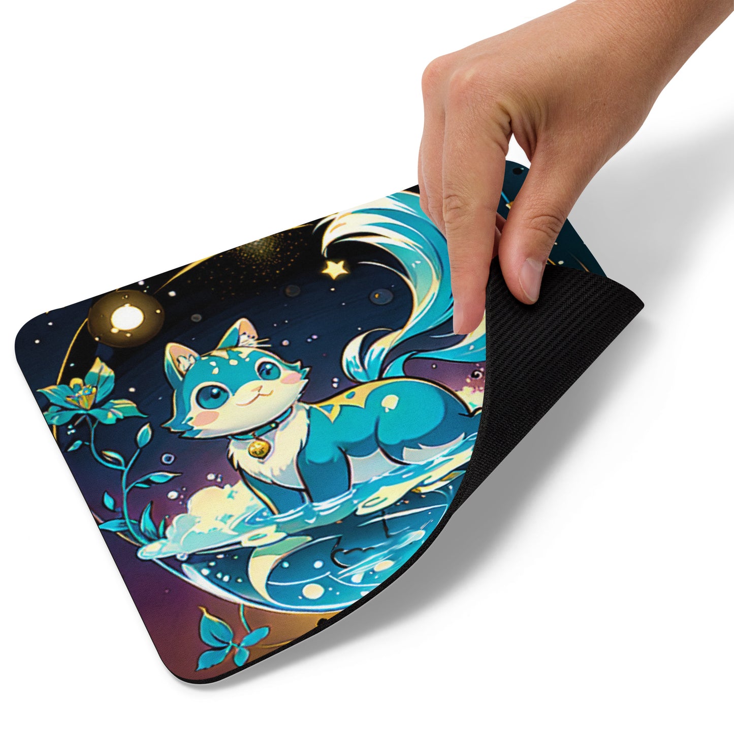 Mouse pad - Crystal Cat - Anime Illustration