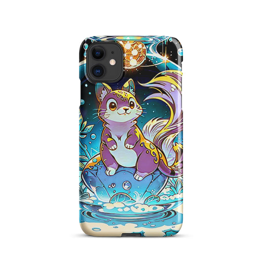 Snap case for iPhone® - Magic Disco Cat - Anime Illustration