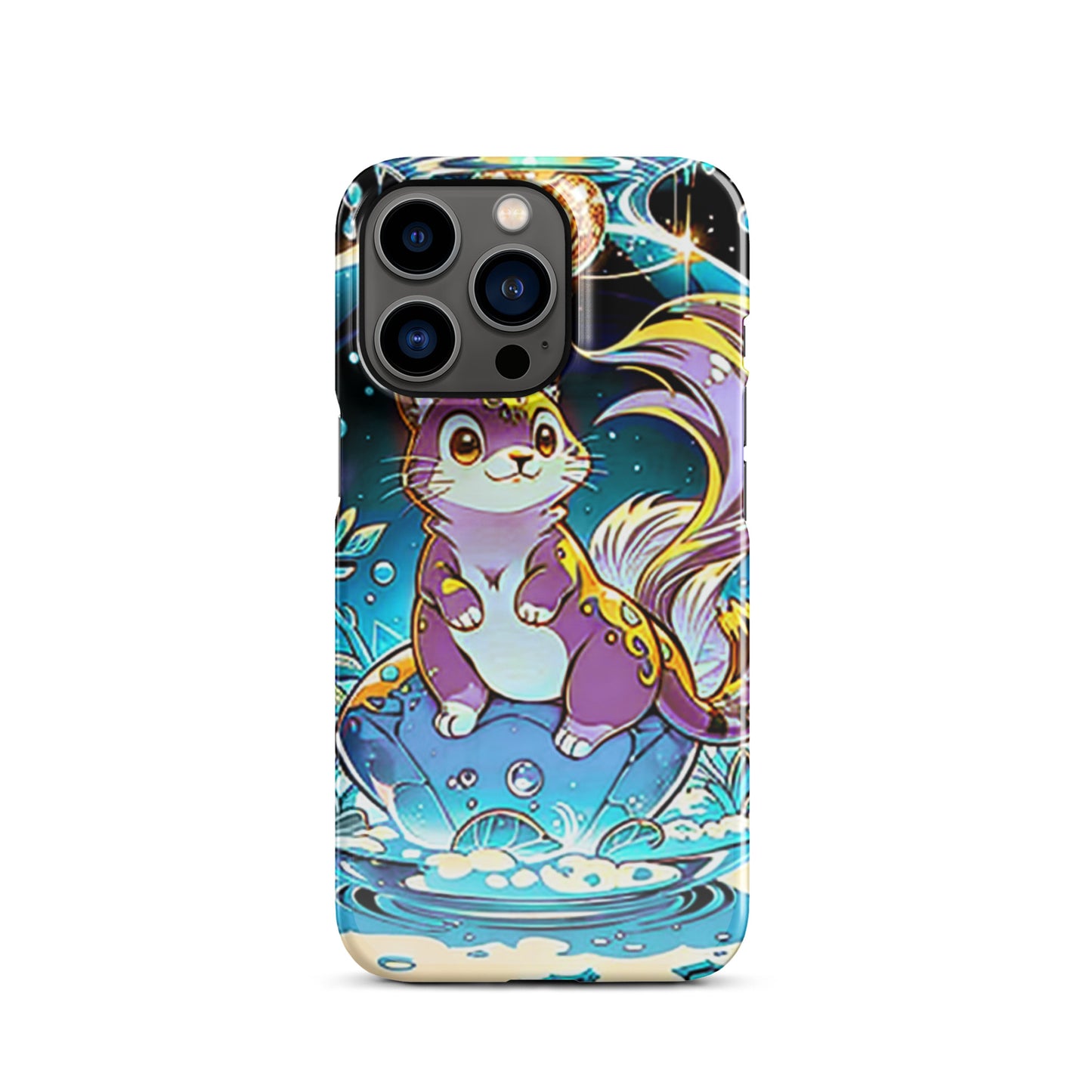 Snap case for iPhone® - Magic Disco Cat - Anime Illustration