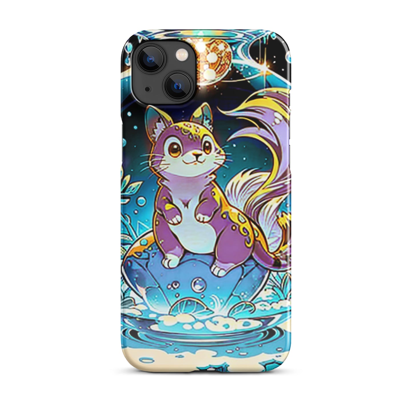 Snap case for iPhone® - Magic Disco Cat - Anime Illustration