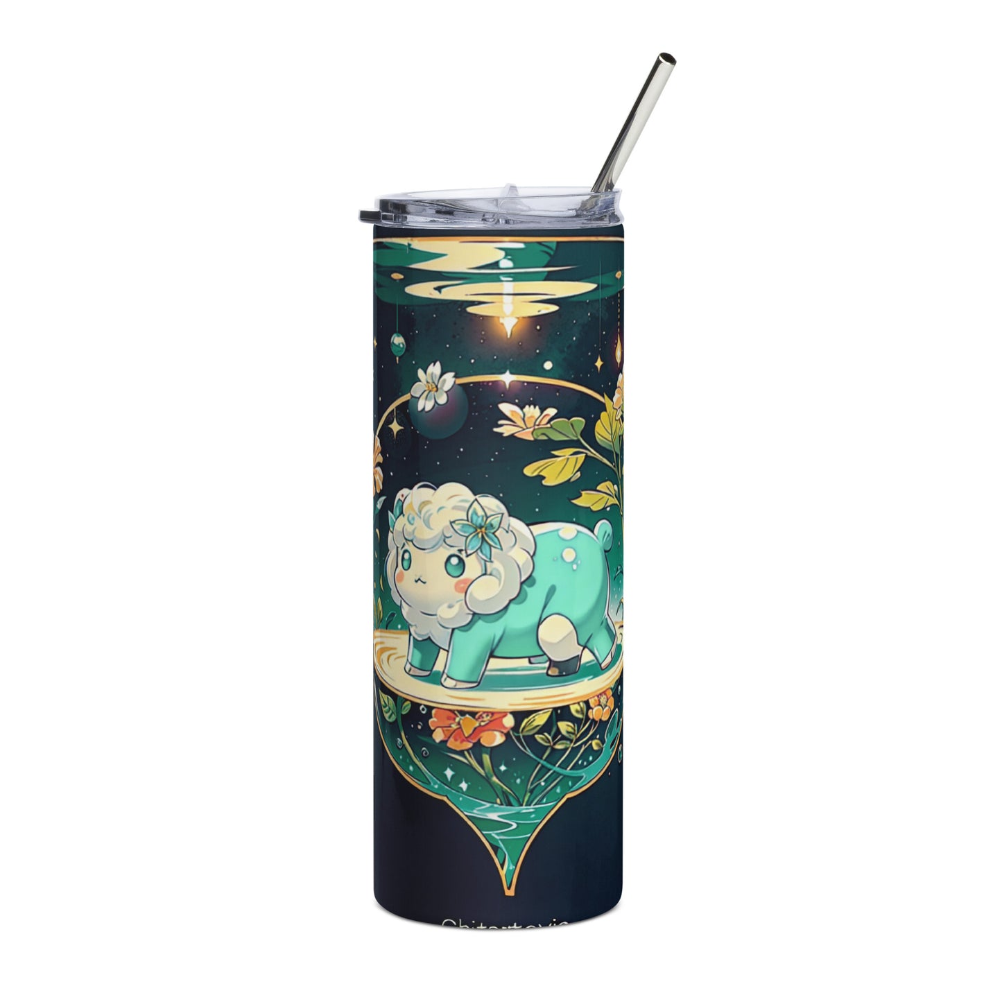 Stainless steel tumbler - Magic Sheep - Anime Illustration